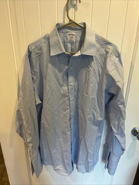 Brooks Brothers Light Blue Dress Shirt with Spread Collar